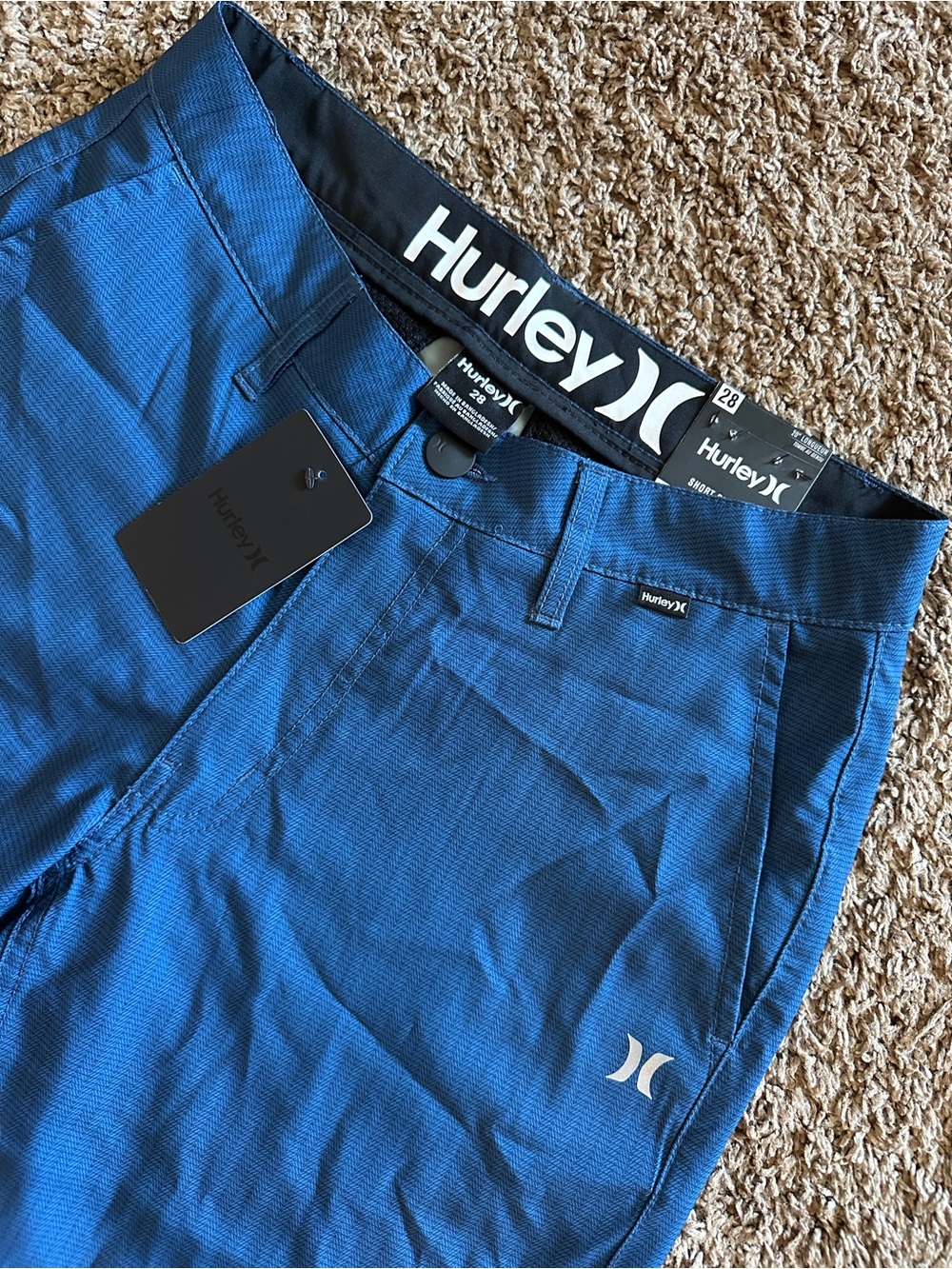 NWT Hurley Men's Hybrid Walk Shorts- Size 28